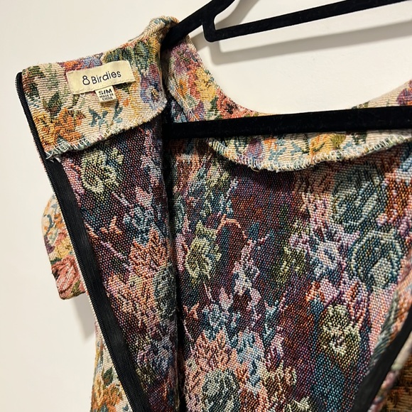 8 Birdies Vintage Floral Tapestry Shift Dress - Picture 8 of 10